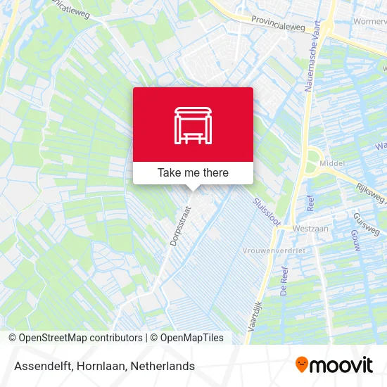Assendelft, Hornlaan map