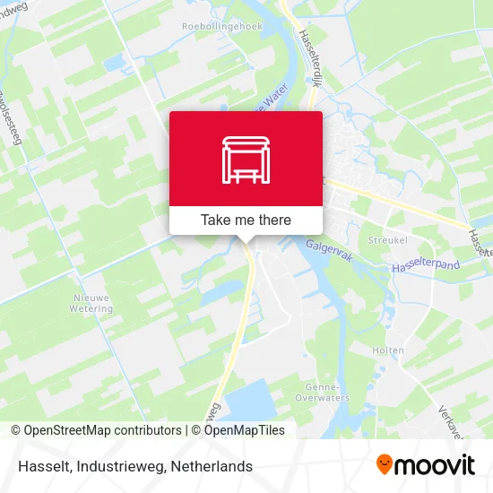 Hasselt, Industrieweg map