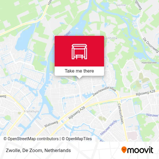 Zwolle, De Zoom map