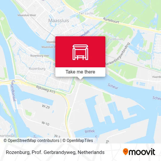 Rozenburg, Prof. Gerbrandyweg map