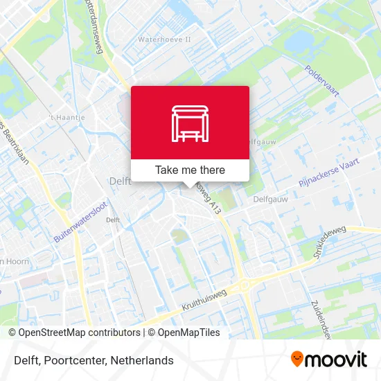 Delft, Poortcenter map