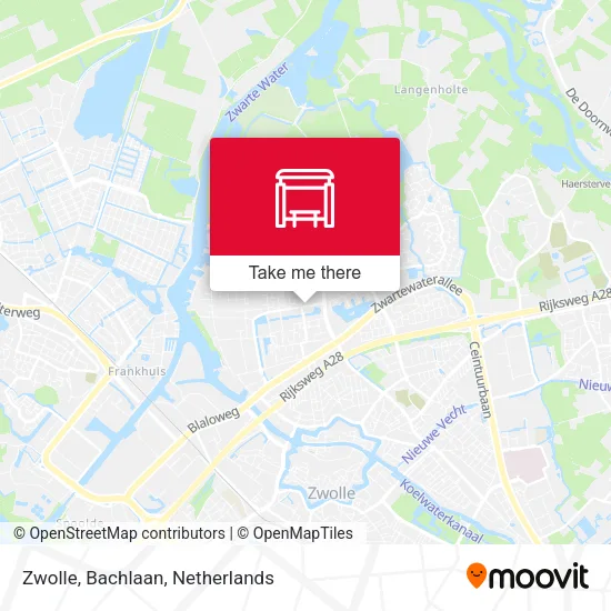 Zwolle, Bachlaan map