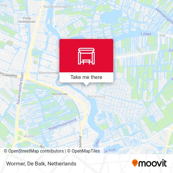 Wormer, De Balk Karte