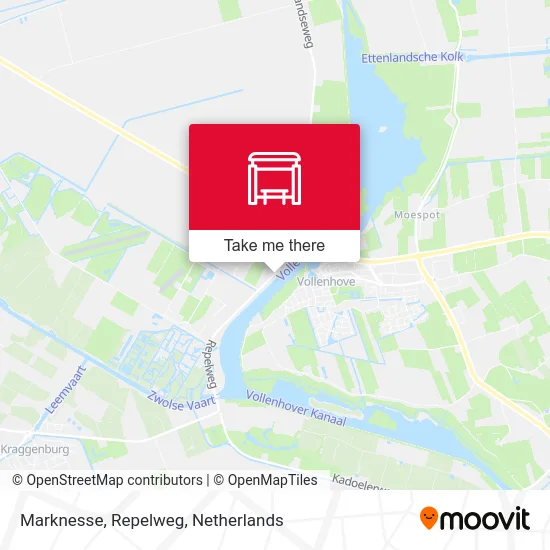 Marknesse, Repelweg map