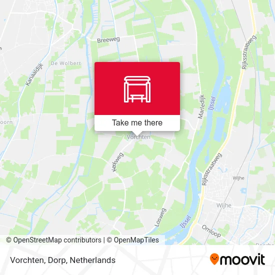 Vorchten, Dorp map