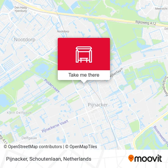 Pijnacker, Schoutenlaan Karte