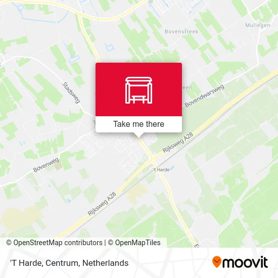 'T Harde, Centrum map