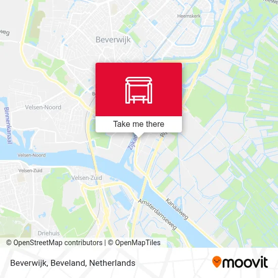 Beverwijk, Beveland map