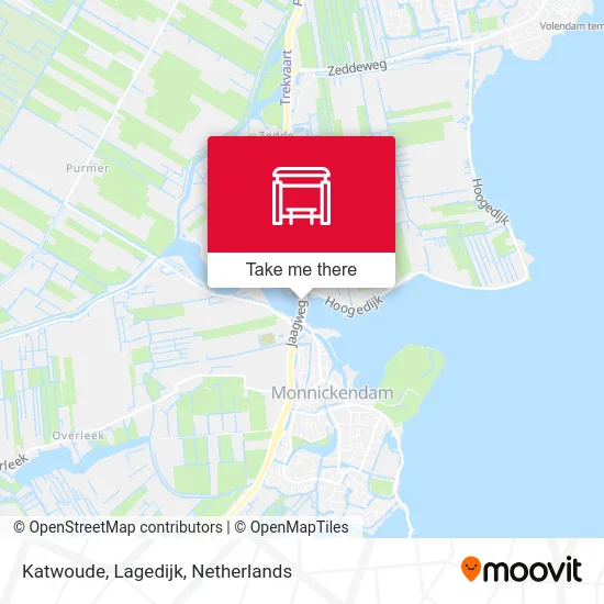 Katwoude, Lagedijk map