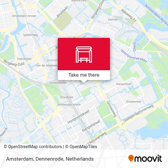 Amsterdam, Dennenrode map