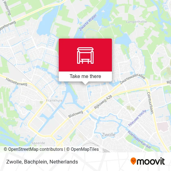 Zwolle, Bachplein map