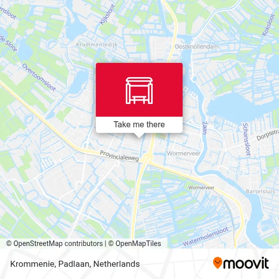 Krommenie, Padlaan map