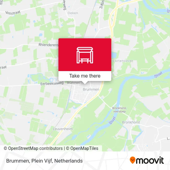 Brummen, Plein Vijf map