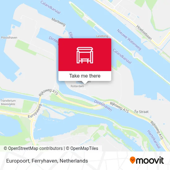 Europoort, Ferryhaven map