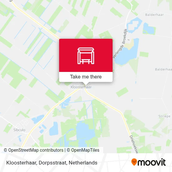 Kloosterhaar, Dorpsstraat map