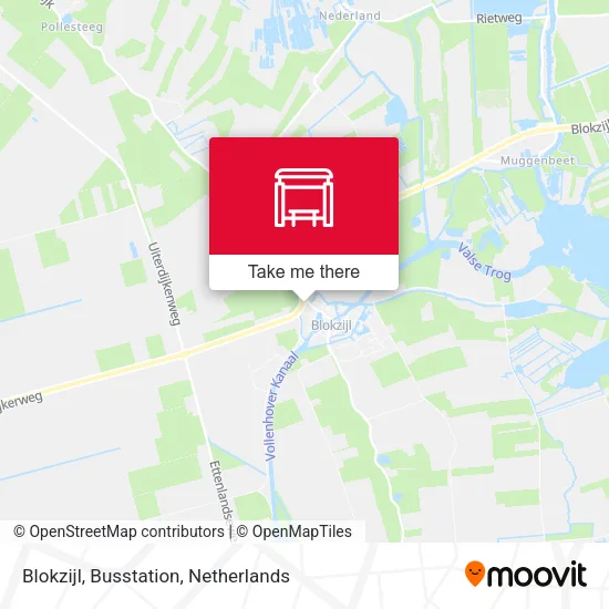 Blokzijl, Busstation map