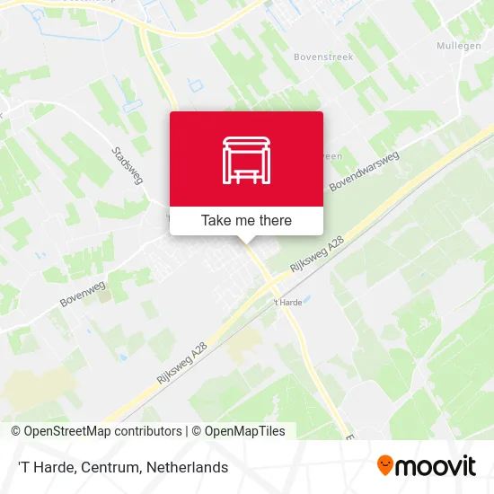 'T Harde, Centrum map