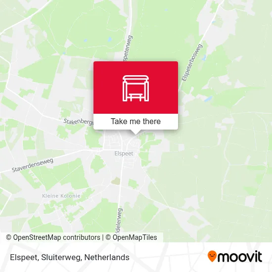 Elspeet, Sluiterweg map