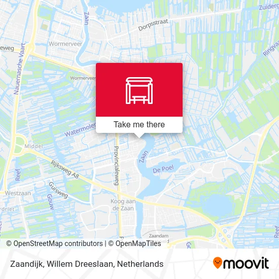 Zaandijk, Willem Dreeslaan map