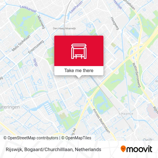 Rijswijk, Bogaard / Churchilllaan map