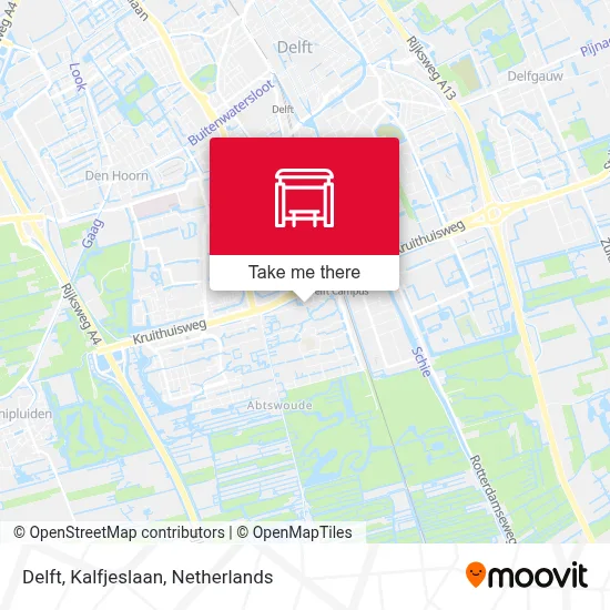 Delft, Kalfjeslaan map