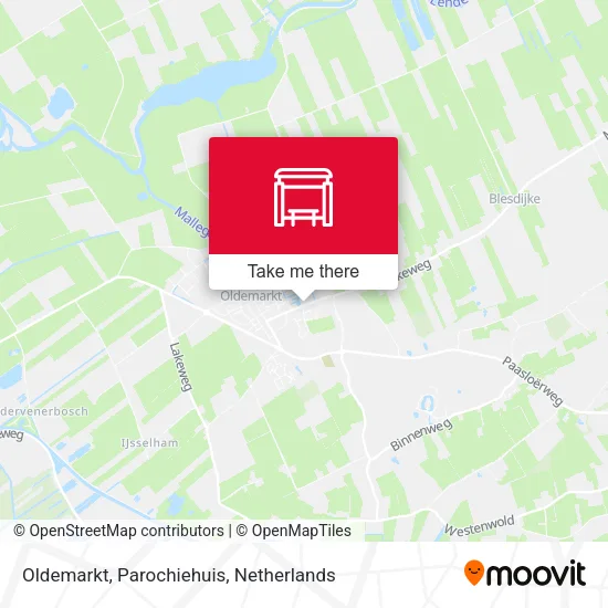 Oldemarkt, Parochiehuis map