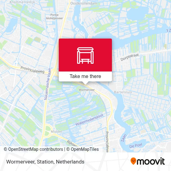 Wormerveer, Station map