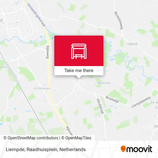 Liempde, Raadhuisplein Karte
