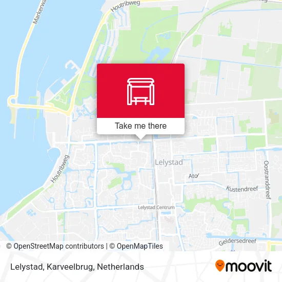 Lelystad, Karveelbrug map