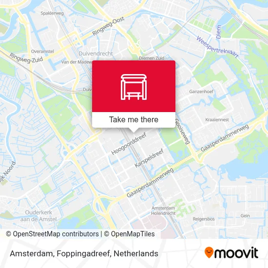 Amsterdam, Foppingadreef map