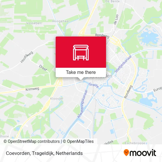 Coevorden, Trageldijk map
