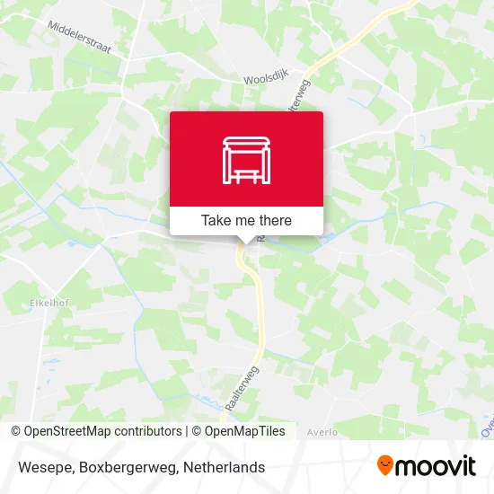 Wesepe, Boxbergerweg map