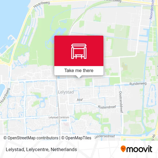 Lelystad, Lelycentre map