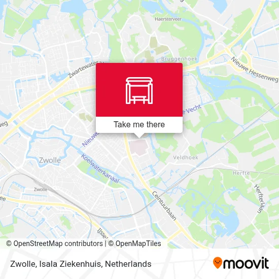 Zwolle, Isala Ziekenhuis map