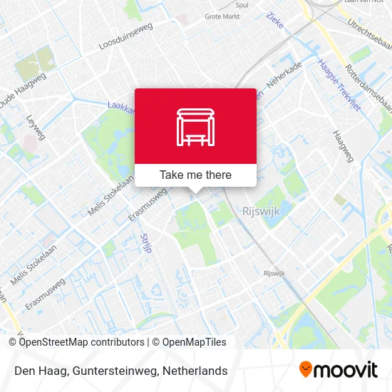 Den Haag, Guntersteinweg Karte