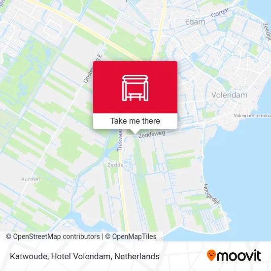 Katwoude, Hotel Volendam map