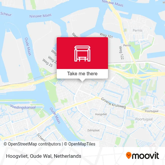 Hoogvliet, Oude Wal map