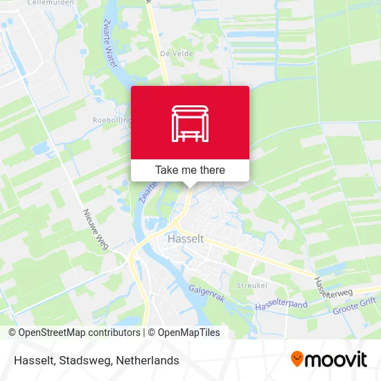 Hasselt, Stadsweg Karte