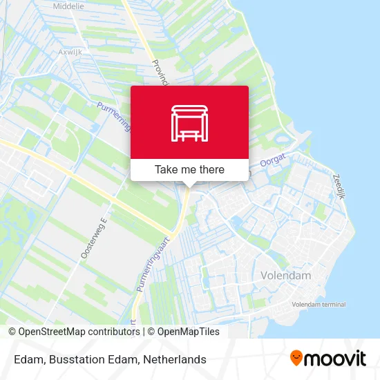 Edam, Busstation Edam map