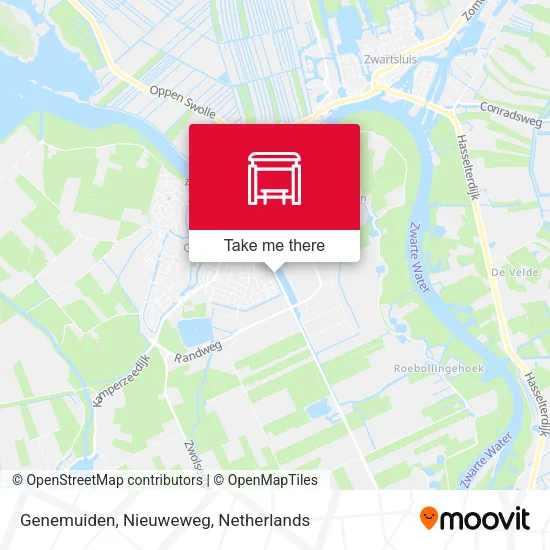 Genemuiden, Nieuweweg map