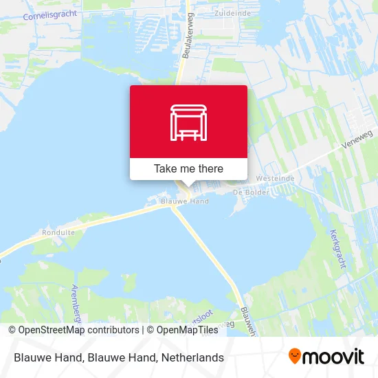 Blauwe Hand, Blauwe Hand map