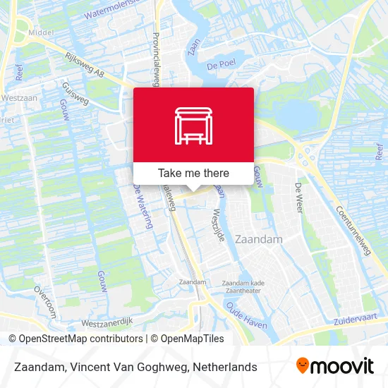 Zaandam, Vincent Van Goghweg map