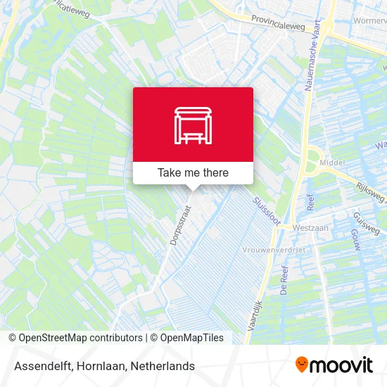 Assendelft, Hornlaan map