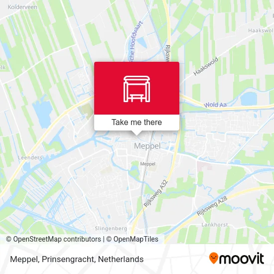 Meppel, Prinsengracht map
