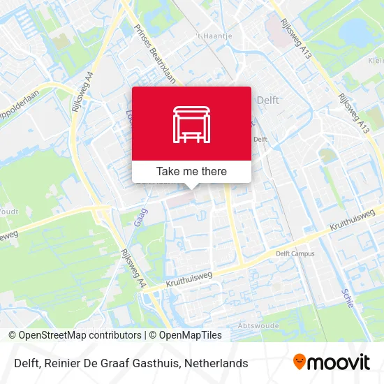 Delft, Reinier De Graaf Gasthuis map