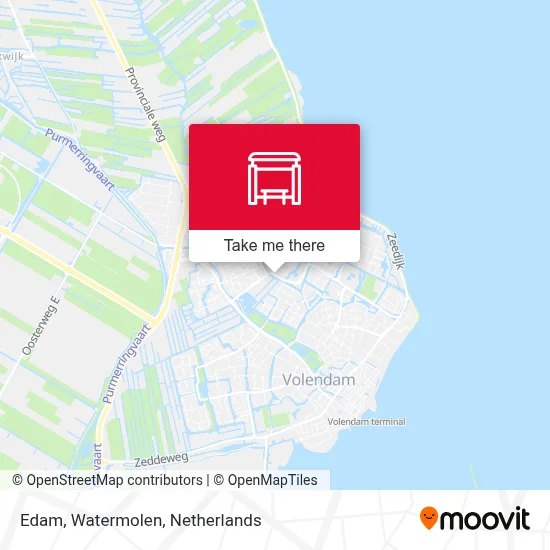 Edam, Watermolen map