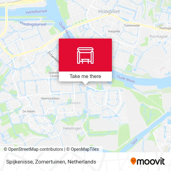 Spijkenisse, Zomertuinen Karte