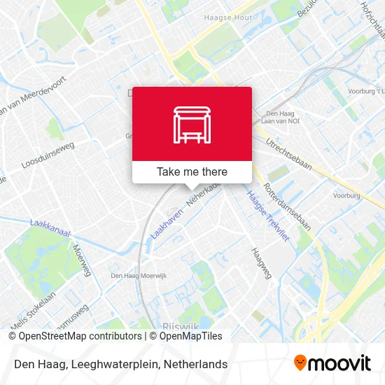 Den Haag, Leeghwaterplein Karte
