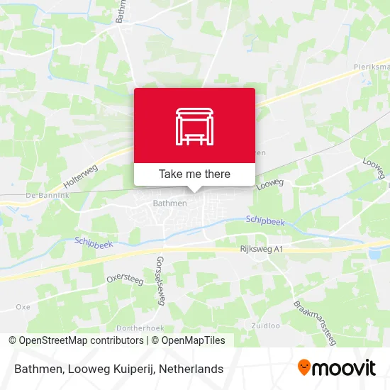 Bathmen, Looweg Kuiperij map