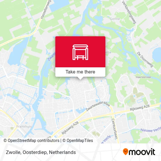 Zwolle, Oosterdiep map